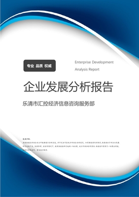 樂清市匯控經(jīng)濟(jì)信息咨詢服務(wù)部 企業(yè)定位、業(yè)務(wù)發(fā)展與市場前景分析報(bào)告